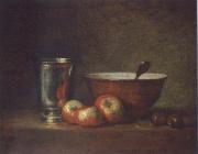 Jean Baptiste Simeon Chardin The silver goblet oil